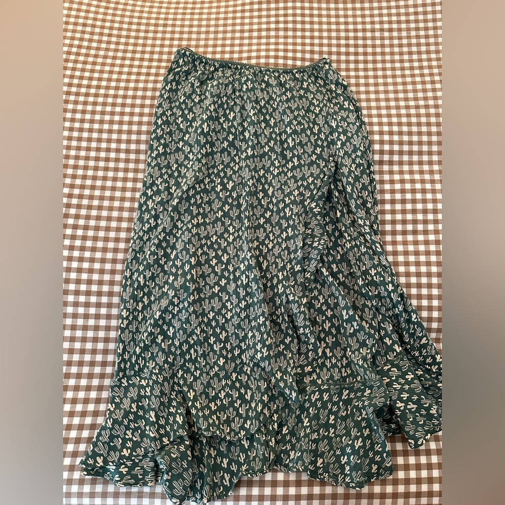 Cactus print skirt
